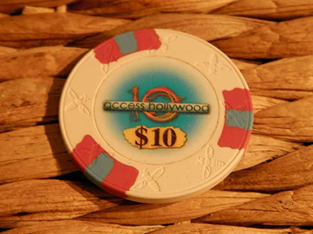 Custom Clay Poker Chips - Small Inlay Poker Chips